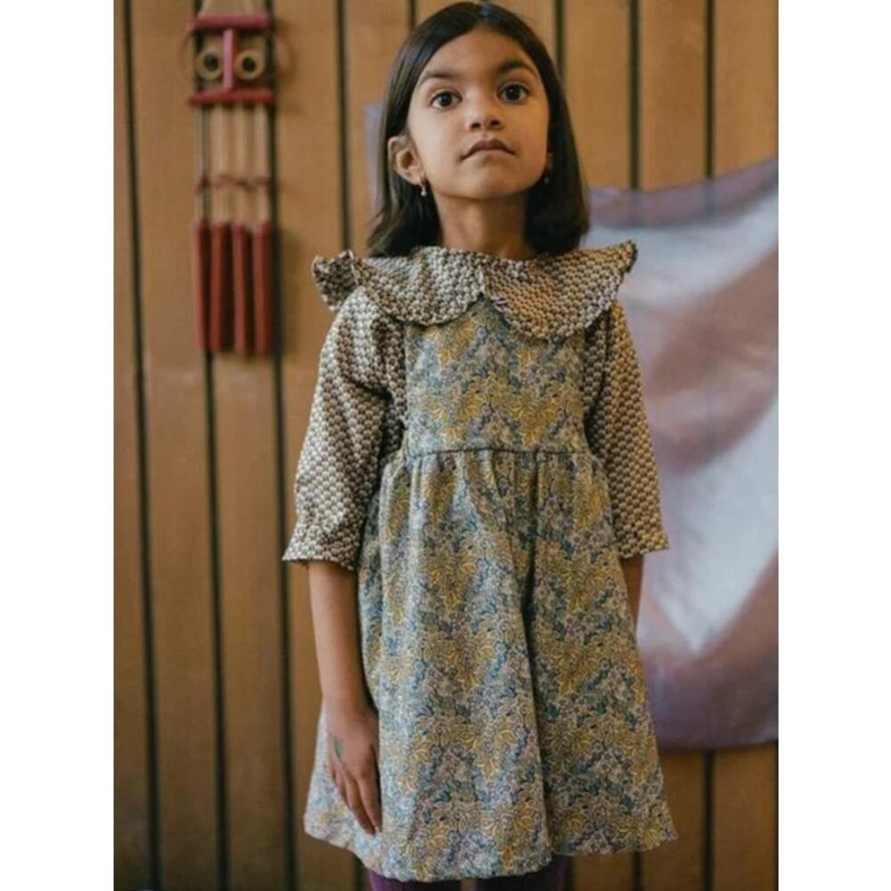 NEW! Mabo Pinafore Floral Dress in MULTICOLOR (6/7)